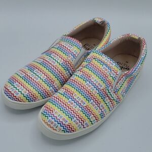 Pride Love Is Love Monkey Feet 40 Rainbow Slip On Shoes